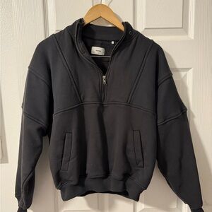 JOAH BROWN half zip sweatshirt